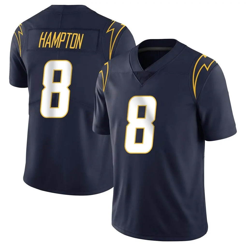 Choea LA.Chargers #8 Omarion Hampton Player Navy Limited Vapor Untouchable Home Game Stitched Jerseys