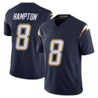 Choea LA.Chargers #8 Omarion Hampton Player Navy Vapor F.U.S.E. Limited Home Game Stitched Jerseys