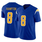 Choea LA.Chargers #8 Omarion Hampton Player Royal Limited Vapor F.U.S.E. Home Game Stitched Jerseys