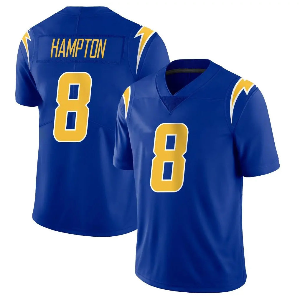 Choea LA.Chargers #8 Omarion Hampton Player Royal Limited Vapor Home Game Stitched Jerseys