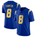 Choea LA.Chargers #8 Omarion Hampton Player Royal Limited Vapor Home Game Stitched Jerseys