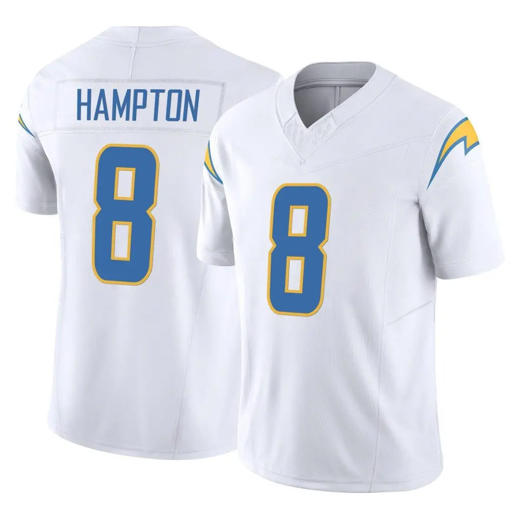 Choea LA.Chargers #8 Omarion Hampton Player White Limited Vapor F.U.S.E. Home Game Stitched Jerseys