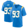 Choea LA.Chargers #93 Teair Tart Player Blue Home Game Stitched Jerseys