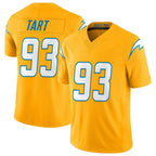 Choea LA.Chargers #93 Teair Tart Player Gold Limited Vapor F.U.S.E. Home Game Stitched Jerseys