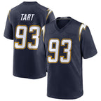 Choea LA.Chargers #93 Teair Tart Player Navy Alternate Home Game Stitched Jerseys
