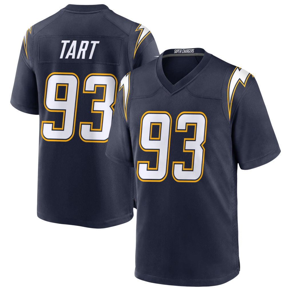 Choea LA.Chargers #93 Teair Tart Player Navy Alternate Home Game Stitched Jerseys