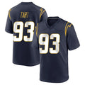 Choea LA.Chargers #93 Teair Tart Player Navy Home Game Stitched Jerseys