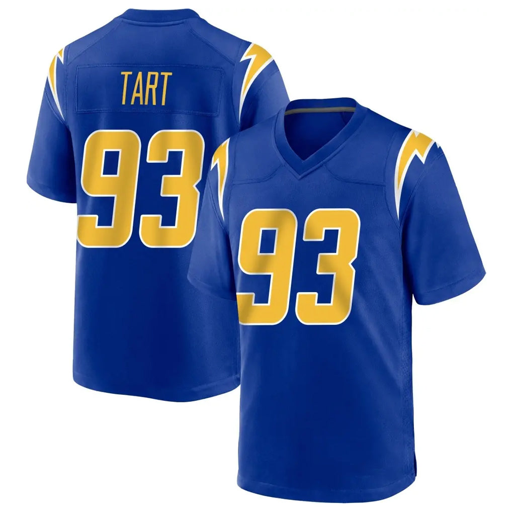 Choea LA.Chargers #93 Teair Tart Player Royal Home Game Stitched Jerseys