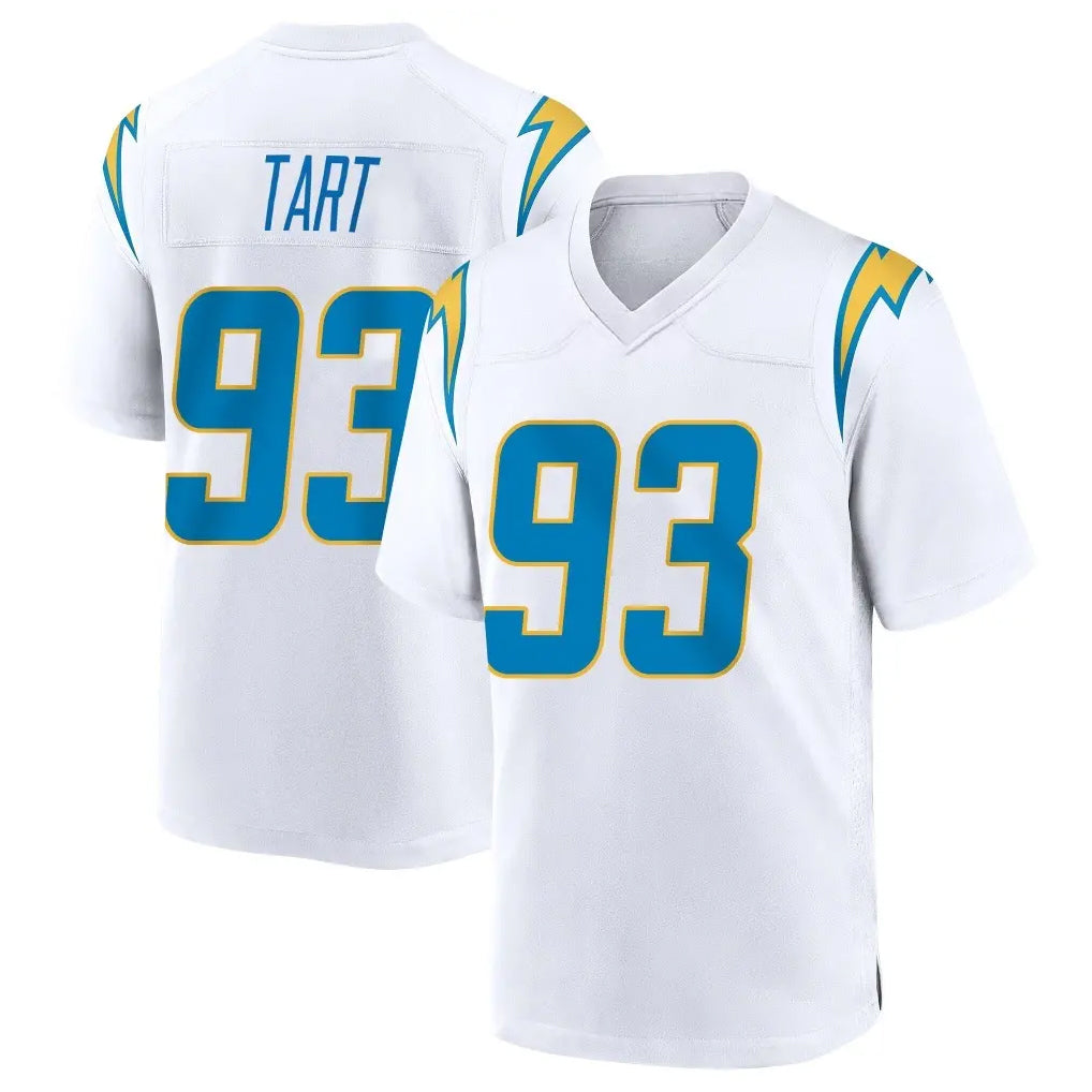 Choea LA.Chargers #93 Teair Tart Player White Home Game Stitched Jerseys