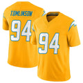 Choea LA.Chargers #94 Dalvin Tomlinson Player Gold Limited Vapor F.U.S.E. Home Game Stitched Jerseys