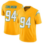 Choea LA.Chargers #94 Dalvin Tomlinson Player Gold Limited Vapor F.U.S.E. Home Game Stitched Jerseys