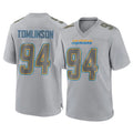 Choea LA.Chargers #94 Dalvin Tomlinson Player Gray Atmosphere Fashion Home Game Stitched Jerseys