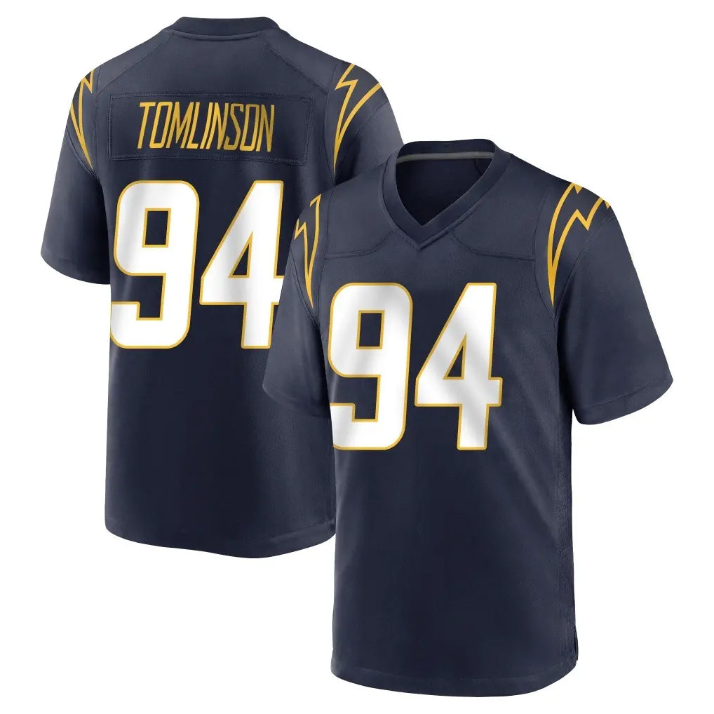 Choea LA.Chargers #94 Dalvin Tomlinson Player Navy Home Game Stitched Jerseys