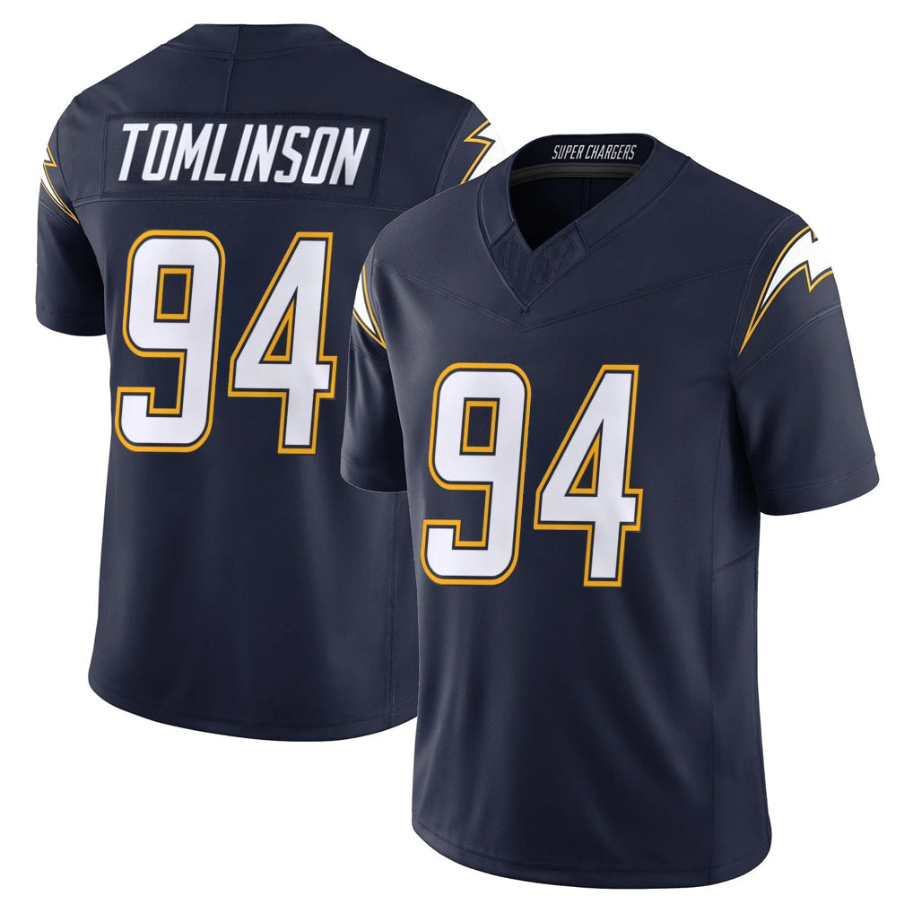 Choea LA.Chargers #94 Dalvin Tomlinson Player Navy Vapor F.U.S.E. Limited Home Game Stitched Jerseys