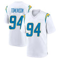 Choea LA.Chargers #94 Dalvin Tomlinson Player White Home Game Stitched Jerseys