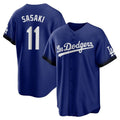 Choea LA.Dodgers #11 Roki Sasaki Player Royal City Connect Home Game Stitched Jerseys