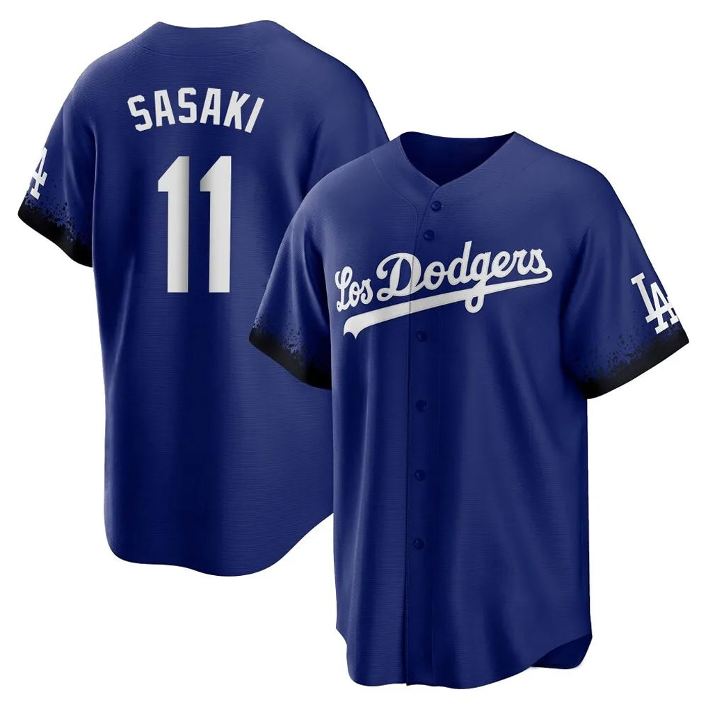 Choea LA.Dodgers #11 Roki Sasaki Player Royal City Connect Home Game Stitched Jerseys
