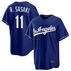 Choea LA.Dodgers #11 Roki Sasaki Player Royal Game Stitched Jerseys
