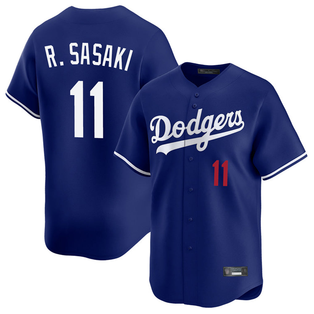 Choea LA.Dodgers #11 Roki Sasaki Player Royal Limited Home Stitched Jerseys