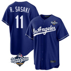 Choea LA.Dodgers #11 Roki Sasaki Player Royal World Series Game Stitched Jerseys