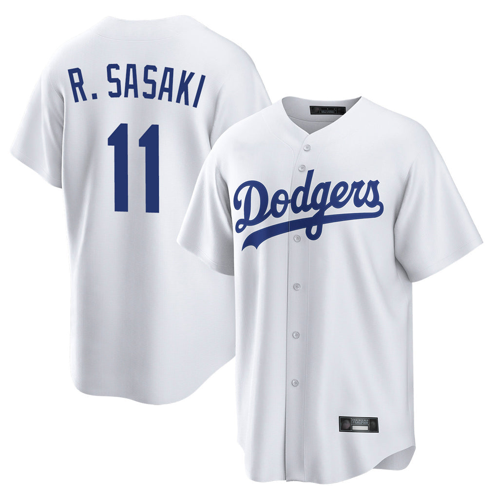 Choea LA.Dodgers #11 Roki Sasaki Player White Game Home Stitched Jerseys