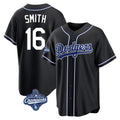 Choea LA.Dodgers #16 Will Smith Player Black World Series Meet Carbon Limited Home Stitched Jerseys