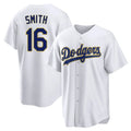 Choea LA.Dodgers #16 Will Smith Player Gold White 2026 Collection Stadium Game Stitched Jerseys