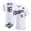 Choea LA.Dodgers #16 Will Smith Player Gold White World Series 2026 Collection Stadium Limited Elite Stitched Jerseys