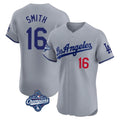 Choea LA.Dodgers #16 Will Smith Player Gray World Series Meet Limited Elite Home Stitched Jerseys