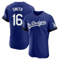 Choea LA.Dodgers #16 Will Smith Player Royal City Connect Elite Home Stitched Jerseys