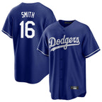 Choea LA.Dodgers #16 Will Smith Player Royal Game Stitched Jerseys