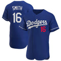 Choea LA.Dodgers #16 Will Smith Player Royal Limited Elite Home Stitched Jerseys