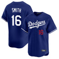 Choea LA.Dodgers #16 Will Smith Player Royal Limited Home Stitched Jerseys