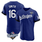 Choea LA.Dodgers #16 Will Smith Player Royal World Series City Connect Elite Home Stitched Jerseys