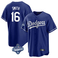 Choea LA.Dodgers #16 Will Smith Player Royal World Series Meet Game Stitched Jerseys