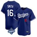 Choea LA.Dodgers #16 Will Smith Player Royal World Series Meet Limited Home Stitched Jerseys