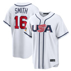 Choea LA.Dodgers #16 Will Smith Player White USA 2026 World Classic Limited Home Stitched Jerseys