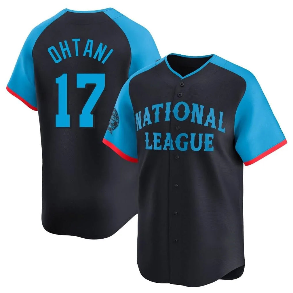 Choea LA.Dodgers #17 Shohei Ohtani Player Black National League All-Star Limited Home Stitched Jerseys