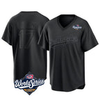 Choea LA.Dodgers #17 Shohei Ohtani Player Black World Series Pitch Fashion T-shirt Stitched Jerseys