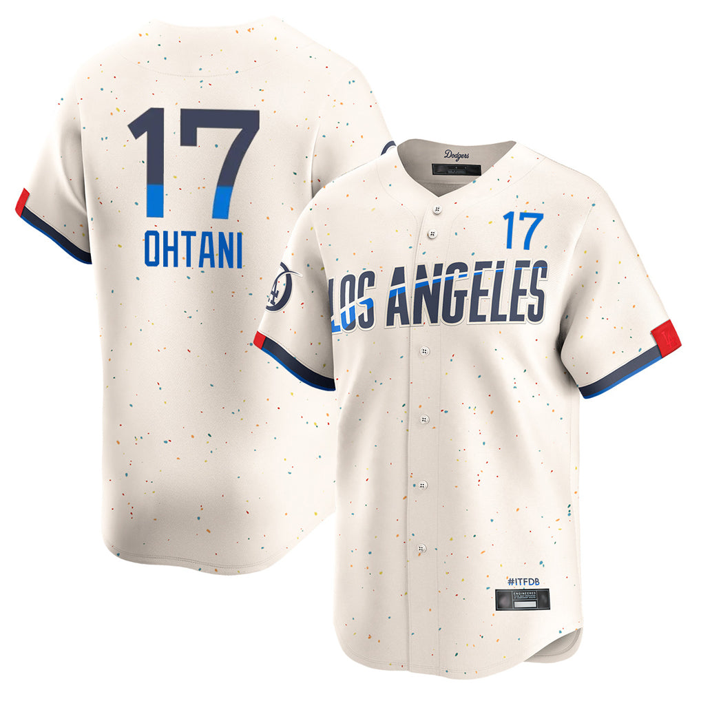 Choea LA.Dodgers #17 Shohei Ohtani Player Cream City Connect Limited Home Stitched Jerseys