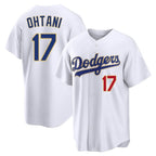 Choea LA.Dodgers #17 Shohei Ohtani Player Gold White 2026 Collection Stadium Limited Stitched Jerseys