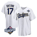 Choea LA.Dodgers #17 Shohei Ohtani Player Gold White World Series 2026 Collection Stadium Game Stitched Jerseys