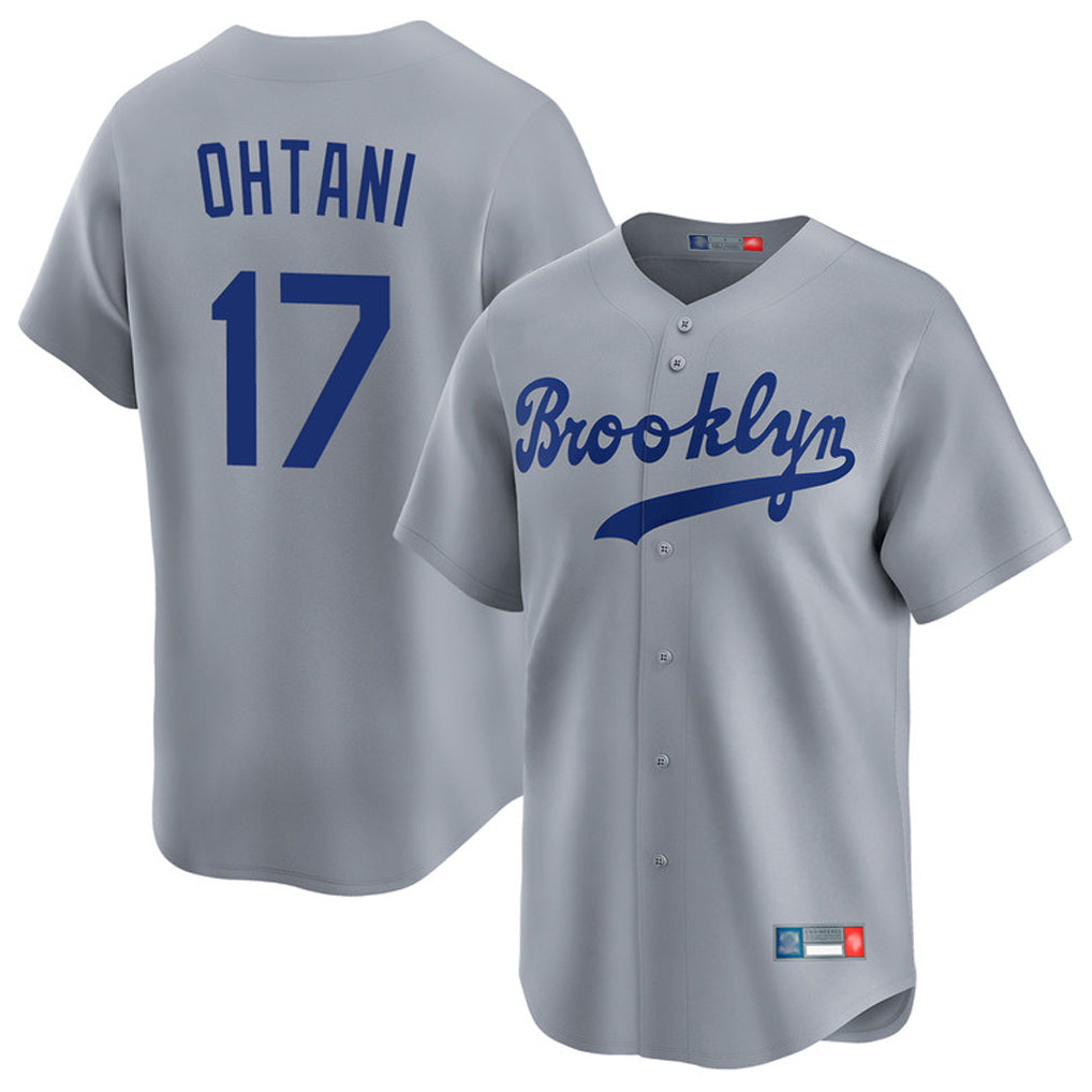 Choea LA.Dodgers #17 Shohei Ohtani Player Gray Game Limited Home Stitched Jerseys