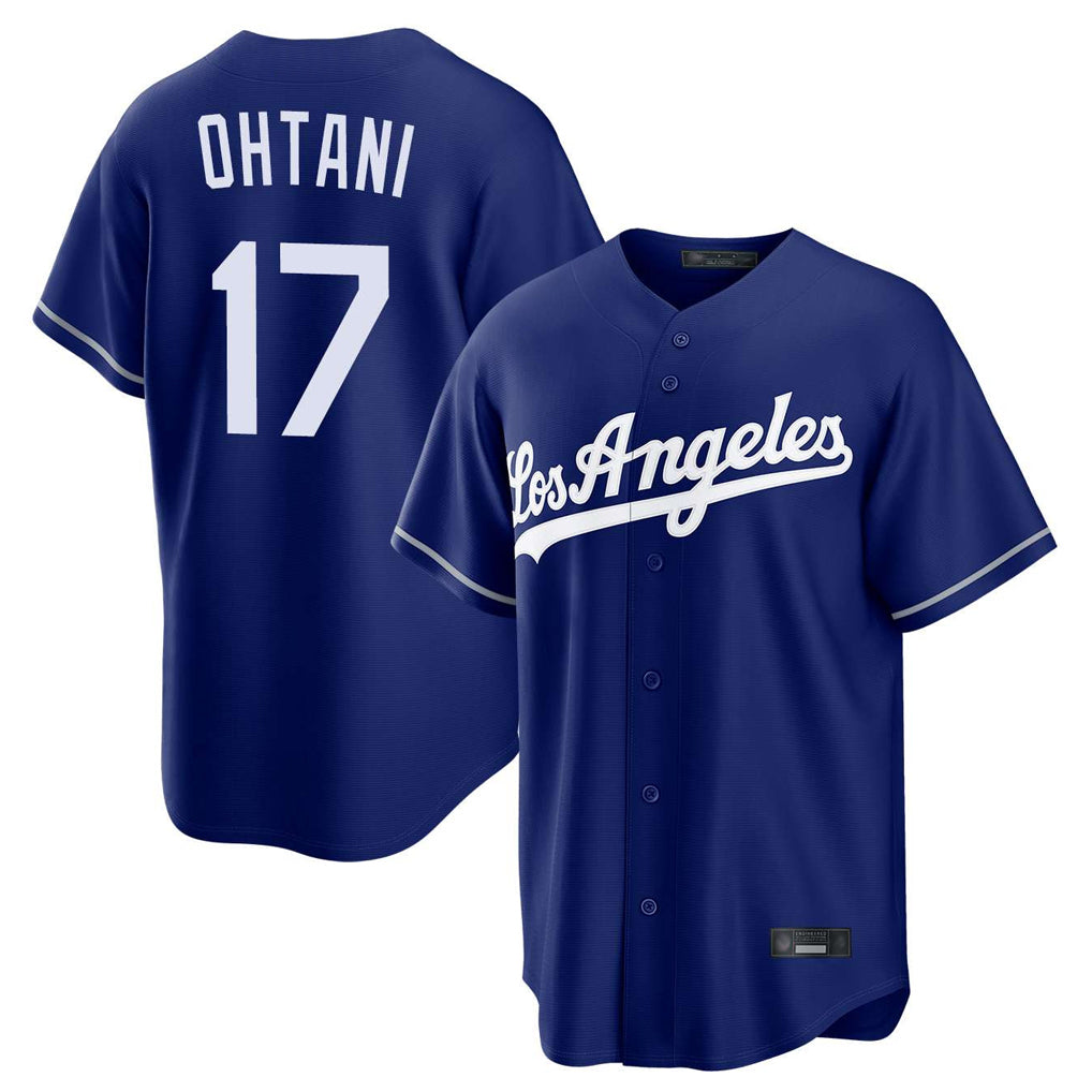 Choea LA.Dodgers #17 Shohei Ohtani Player Royal Game Stitched Jerseys