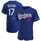 Choea LA.Dodgers #17 Shohei Ohtani Player Royal Limited Elite Home Stitched Jerseys