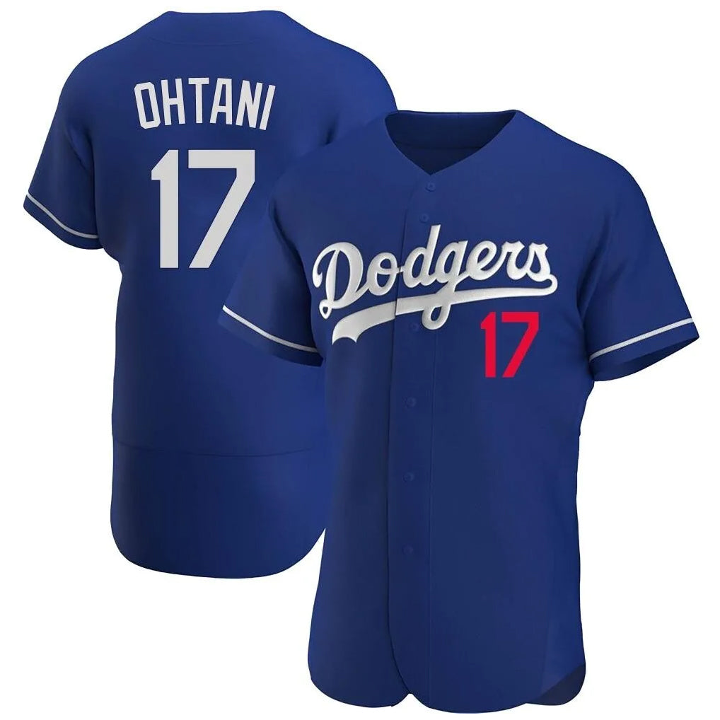Choea LA.Dodgers #17 Shohei Ohtani Player Royal Limited Elite Home Stitched Jerseys