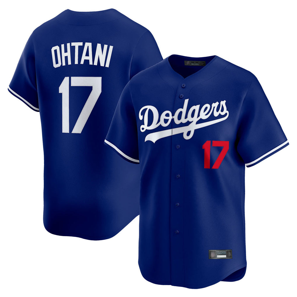 Choea LA.Dodgers #17 Shohei Ohtani Player Royal Limited Home Stitched Jerseys