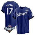 Choea LA.Dodgers #17 Shohei Ohtani Player Royal World Series City Connect Home Game Stitched Jerseys