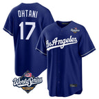 Choea LA.Dodgers #17 Shohei Ohtani Player Royal World Series Game Stitched Jerseys