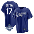 Choea LA.Dodgers #17 Shohei Ohtani Player Royal World Series Meet Home Game Stitched Jerseys
